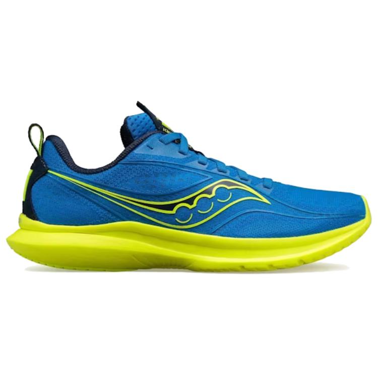 SAUCONY Kinvara 13 Износостойкие Низкие Марафонские Беговые Кроссовки Женские Сине-Желтые Saucony S10723-617