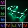 Wireless LED Light Up Glasses Glow In The Dark Neon Rave Glasses for Bar Birthday Party DJ Stage Performance Cosplay