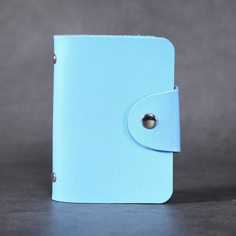 Hasp Leather 24 Slots Bits Business Card Bag Card Case Men Women ID Holders Bank Credit Card Organizer Bags Passport Card Wallet