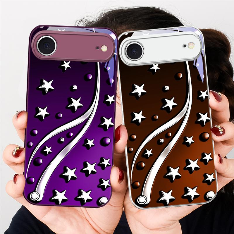 Глубокая ночь со звездами Для iPhone 17 Air 16 E 15 14 13 Plus 12 mini 17 Pro Max 11Pro XR Xs X 7 8 11 Закаленное Стекло Чехол для Телефона