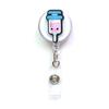 Medical Treatment Retractable Keychain Badge Reel Clip ID Card Badge Holder Doctor Nurse Clip