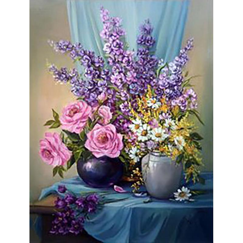 5D Diy алмазная живопись цветок набор для вышивки крестом полная дрель круглая вышивка мозаика Настенная картина из страз Декор подарок