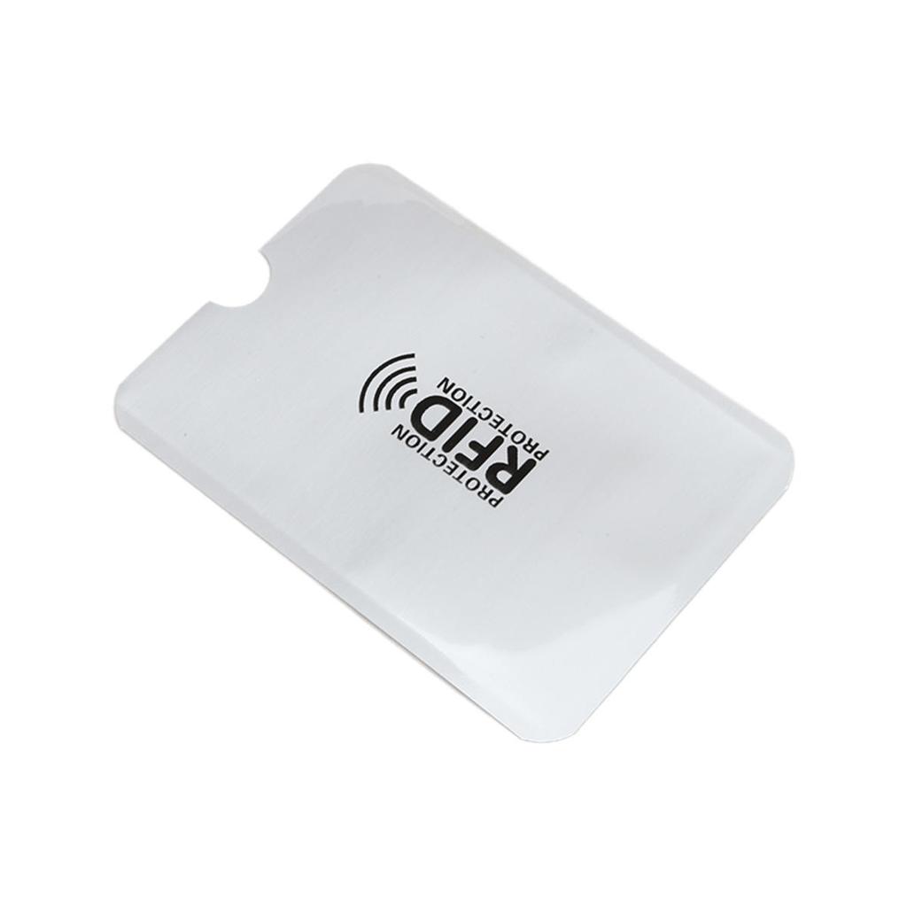 Блокирующие RFID защитные рукава для кредитных банковских карт, из алюминиевой фольги, антискан, держатель для карт контроля доступа, чехол-хранитель
