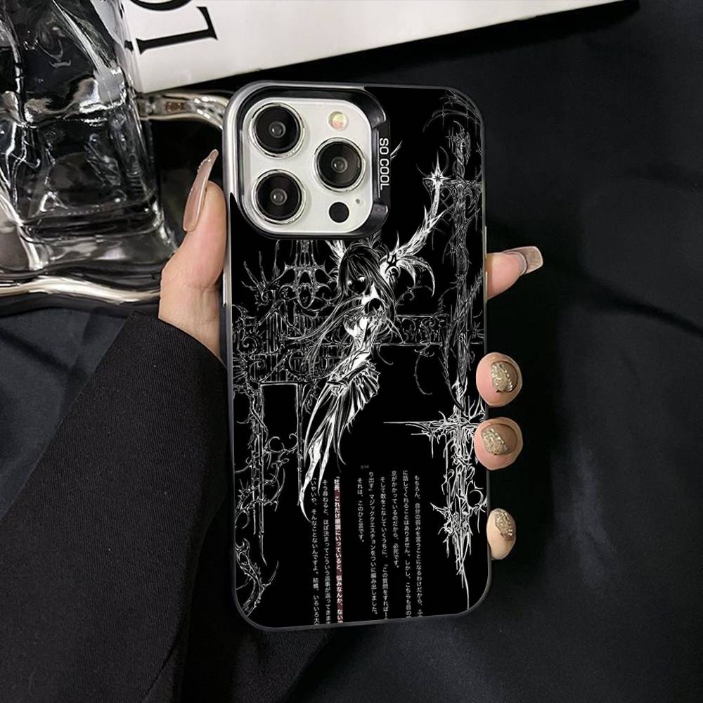Готический Кибер Сигил Крест Чехол для Телефона Для iPhone 17 Air 16 15 14 11 12 13 Pro Max Plus X XR XS Цветной Серебряный Жесткий Чехол