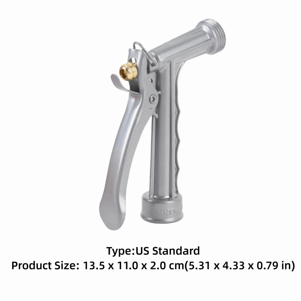 Zinc Alloy Garden Hose Nozzle High Pressure Adjustable Pressure Nozzle  Watering Plants