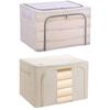 Thickened Steel Frame Transparent Mesh Foldable Storage Box No-Drill Toy Quilt Storage Box Book