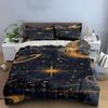 "Golden cosmic dreams." Bedding sets Duvet covers Pillowcases(1* Duvet Cover 2* Pillowcases without duvet insert)