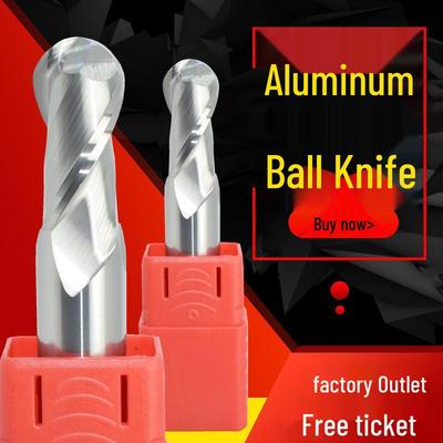 Фреза шаровая из вольфрамовой стали для алюминия, 55° 2-заходная шаровая фреза, R1 удлиненная сплавная фреза