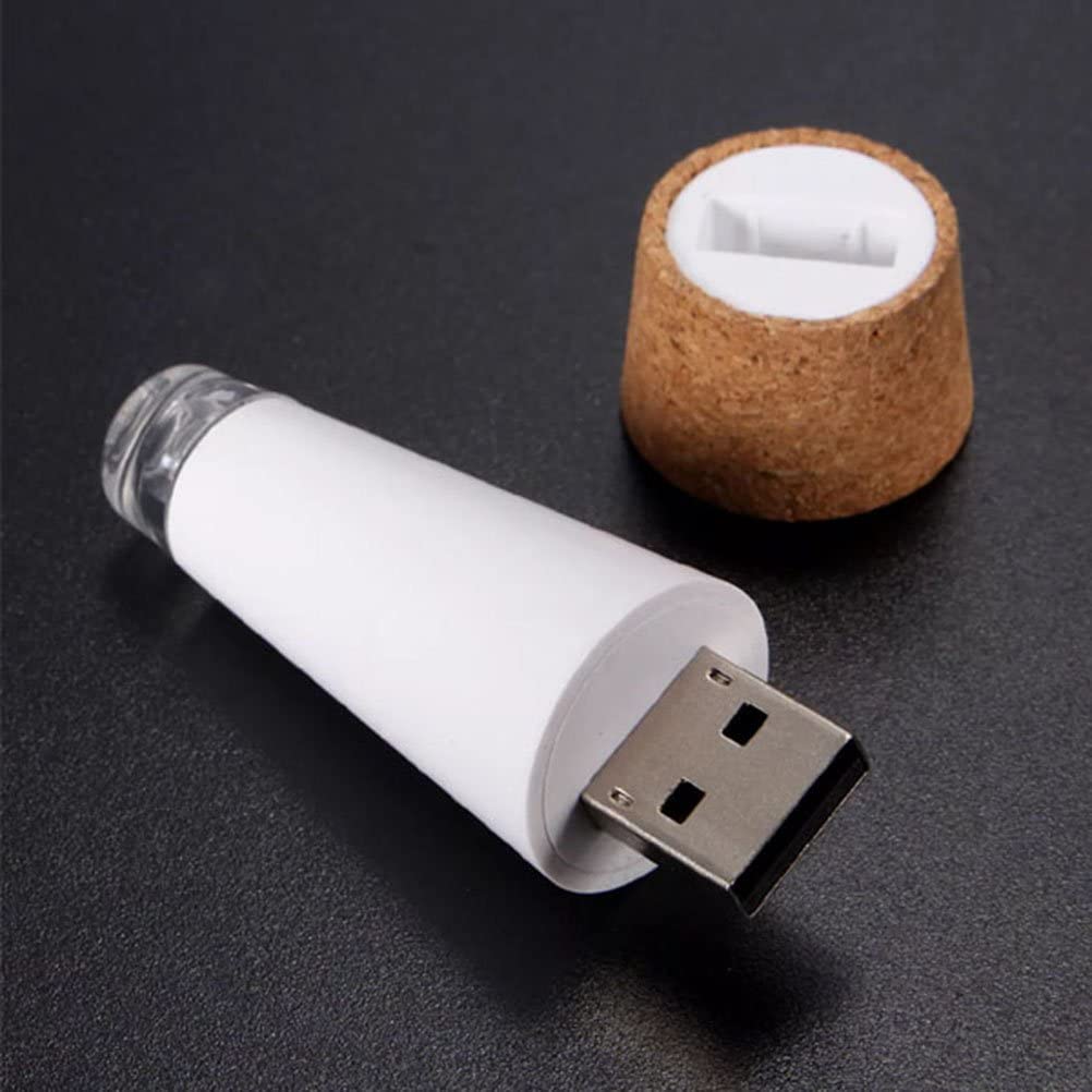 USB-подсветка для бутылок, мини-светильник в форме пробки, работающий от аккумулятора, пробковые светильники для бутылок вина, декор для вечеринок, рождественская и свадебная лампа