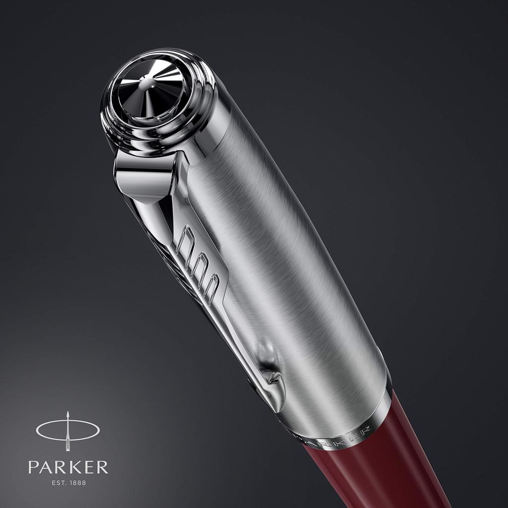 Parker Шариковая ручка 51 Бордовый CT Средний стержень На масляной основе Подарочная коробка Оригинальный импортный продукт 2123500Z