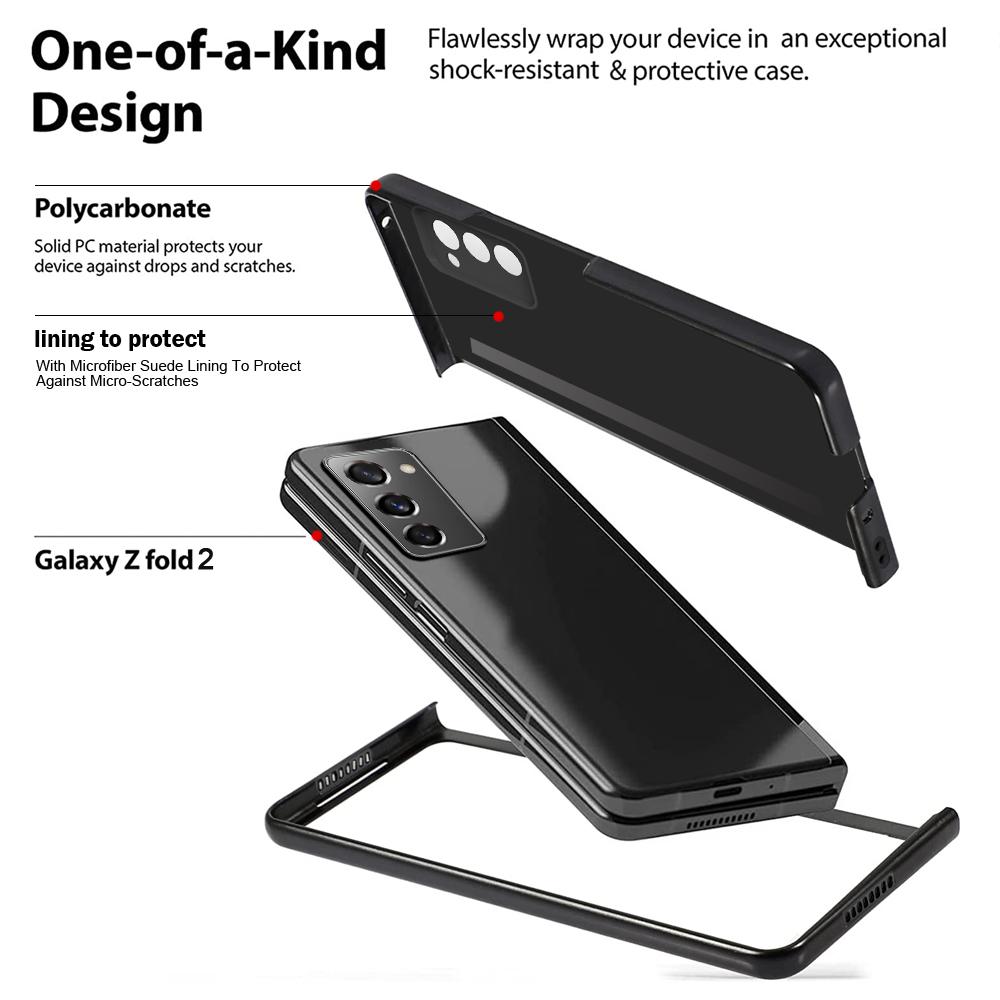 Пылезащитный противоскользящий кожаный чехол для Samsung Galaxy Z Fold 4 3 Fold4 Fold2 5g Fold3 Fold 2 Противоударный чехол для мобильного телефона Funda