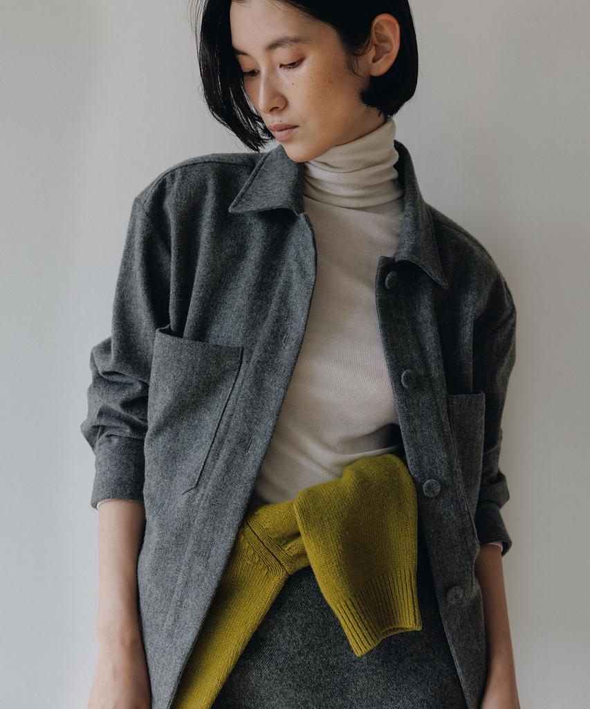 Blankroom Her Margaret Wool Jacket_Gray