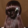 Elegant Disk Hair Hanfu Women Tassel Hair Sticks Hair Accessories Wooden Hair Fork Flower Hairpins