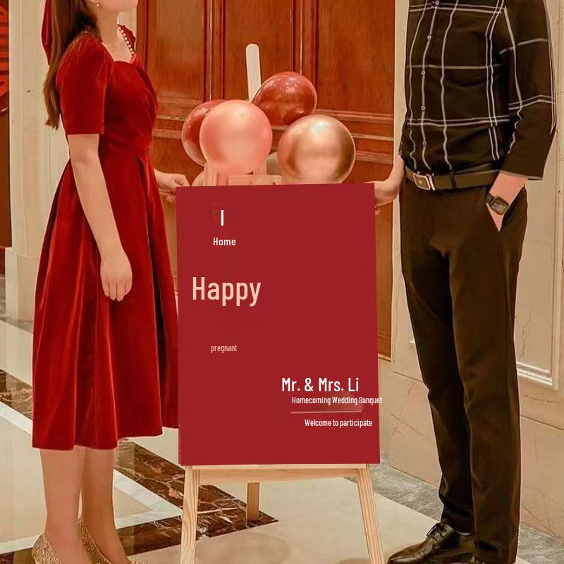 Свадебная церемония Помолвка Приветственный знак - Декоративный указатель и подставка для доски с водой