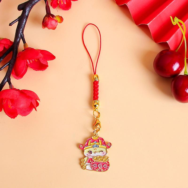 Милый мультфильм китайский Новый год зодиак змея брелок год змеи счастливый брелок подвески сумка подвеска украшение подарки