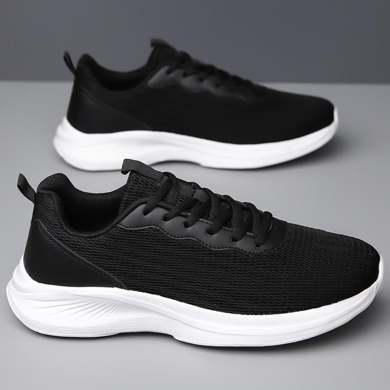 Breathable Men Running Shoes Lightweight Men'S Sports Shoes Anti-Slip Male Casual Sneakers Outdoor Walking Shoes Lace-Up 2024