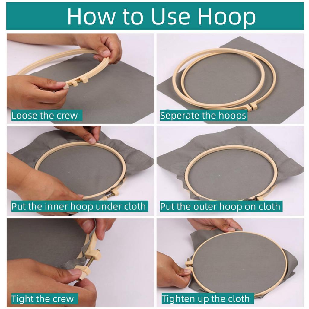 Набор игл для вышивания Yousheng для начинающих, набор игл для вышивания с пяльцами и ножницами, набор для начинающих для вышивания с помощью игл для вышивания своими руками для взрослых и детей