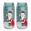 Рождественские носки с принтом, рождественские носки с Санта-Снеговиком и оленями, хлопковые носки-лодочки, зимняя теплая обувь, пед...