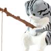 Рыболовная фигурка кота из смолы мультяшный котенок статуэтка животное скульптура домашний офис рабочий стол