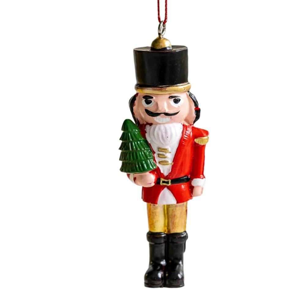 Креативные смоляные рождественские украшения Мультяшный солдат Товары для вечеринки Подвесные кулоны Игрушка Подарок Подвесные украшения Рождество