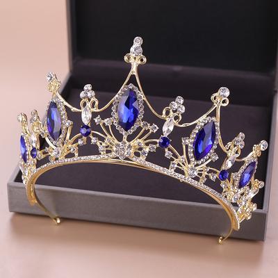 Европейская и американская хрустальная корона, свадебная корона, золотая повязка на голову, аксессуары для свадебного платья