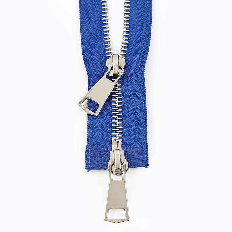 1-5 шт. 5# Металлические молнии 70/90/120 см Двусторонние разъемные молнии для пуховика Автоматическая блокировка Застежка-молния Швейный аксессуар для одежды