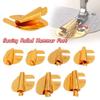 3mm-10mm Sewing Rolled Hemmer Foot Stainless Steel Gold Sewing Machine Presser Foot DIY Crafts Durable Hemming Puller Home
