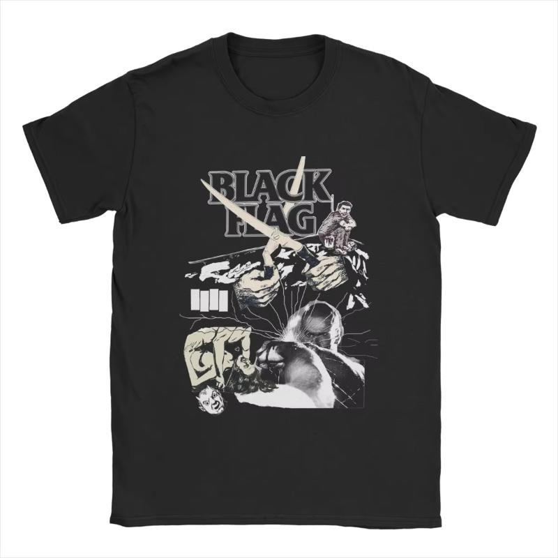 Футболки Black Flag Live Мужские Женские Америка Смешные Футболки из Чистого Хлопка С Круглым Вырезом и Коротким Рукавом Летние Топы