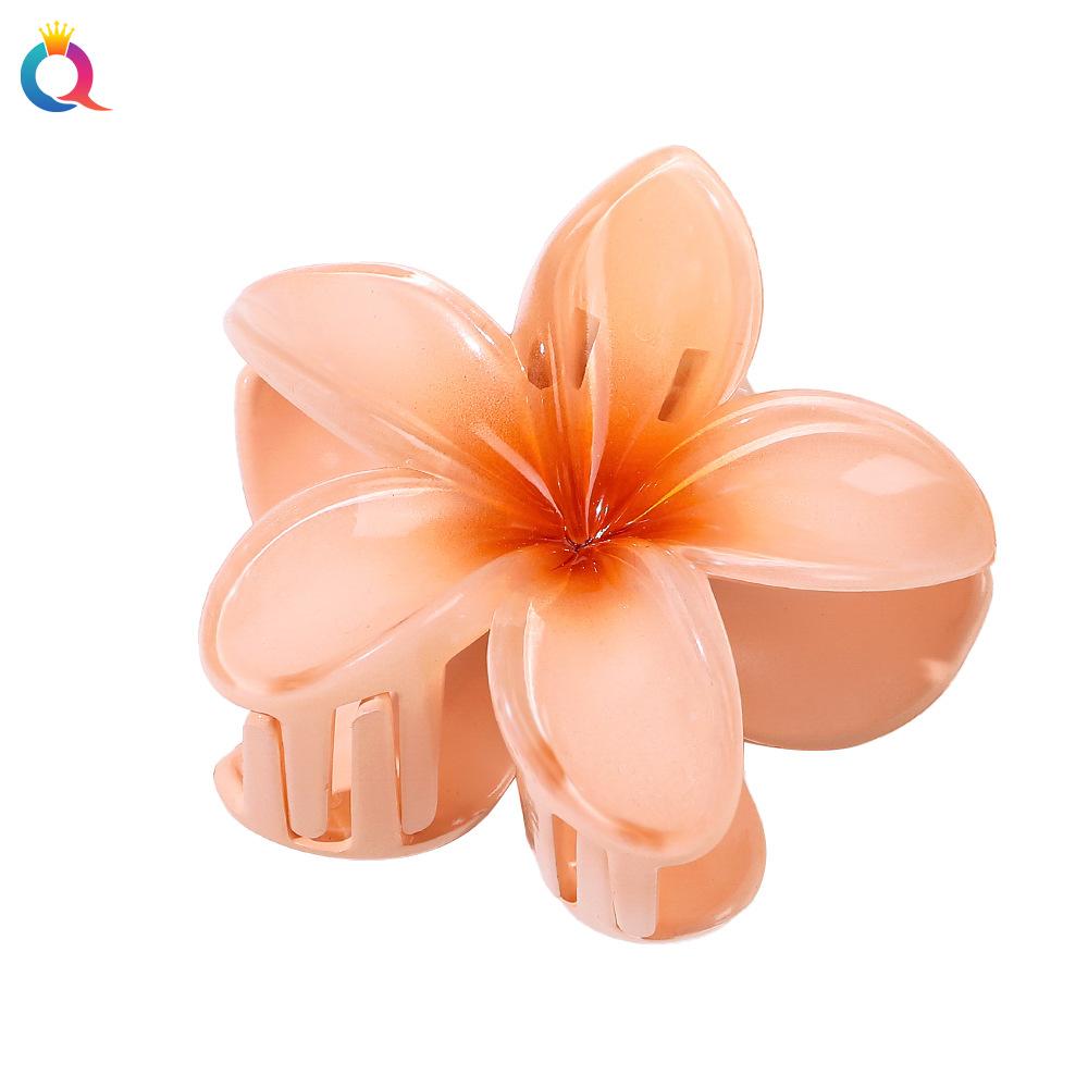 Fashion Bauhinia Egg Flower Hair Clip Back Head Bun Grab Clip Shark Hair Clip Accessories