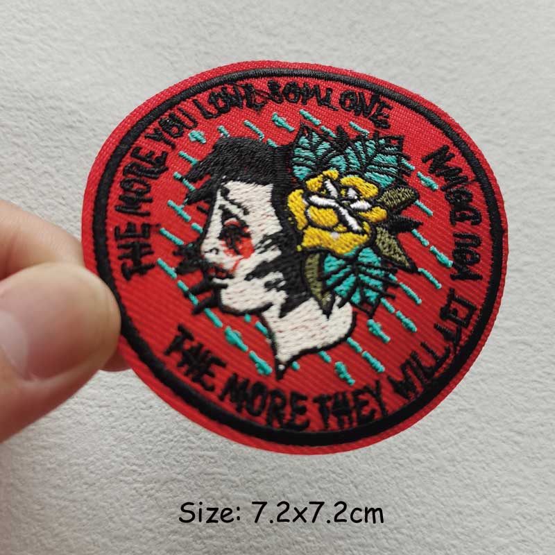 Панк-черепа, железная нашивка, наклейки с вышивкой, термопресс, аппликация, Parches, Ropa, наклейки для одежды, полосатый термоклейкий значок «сделай сам»