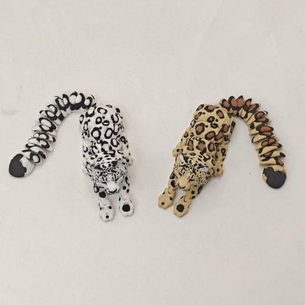 Simulation Snow Leopard Model Creative Simulation Tiger Figurine Home Decoration