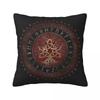 Tree Of Life With Triquetra Amethyst And Silver Square Pillowcase Cushion Cover Pillow Case Throw Pillow Cover for Home Sofa