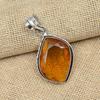 Honey Topaz Gemstone 925 Solid Silver Handmade Jewelry Elegant Pendant