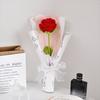 1шт букет DIY розы новогодний подарок искусственный цветок крючком День святого Валентина ручная вязка украшение дома