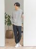 Брюки Ruched Easy Pants NAVY M [BEAMS HEART] Мужские