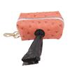 Compact Silhouette Walk Carry Pouch Ostrich Grain Surface Pet Waste Storage Pack  Park Outdoor Trip