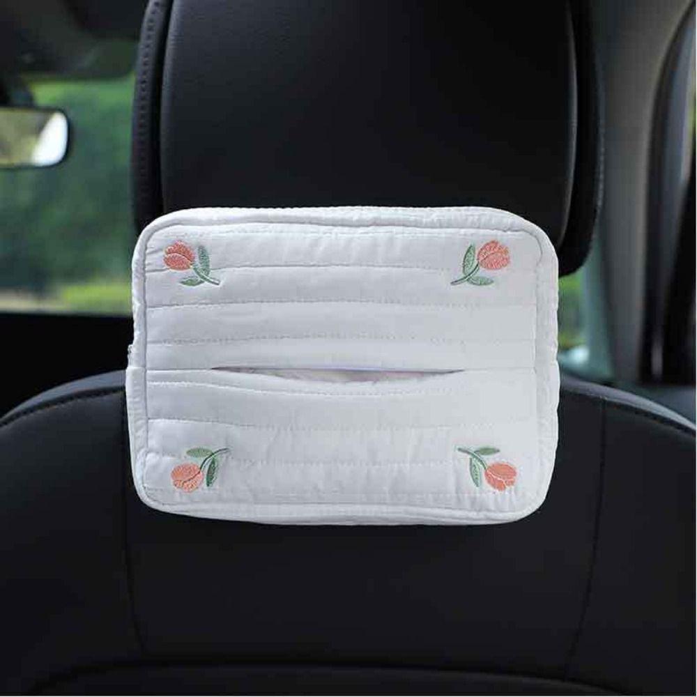 Универсальный автомобильный держатель для салфеток Кавайный подвесной бумажный ящик Кейс для хранения бумаги Домашнее украшение