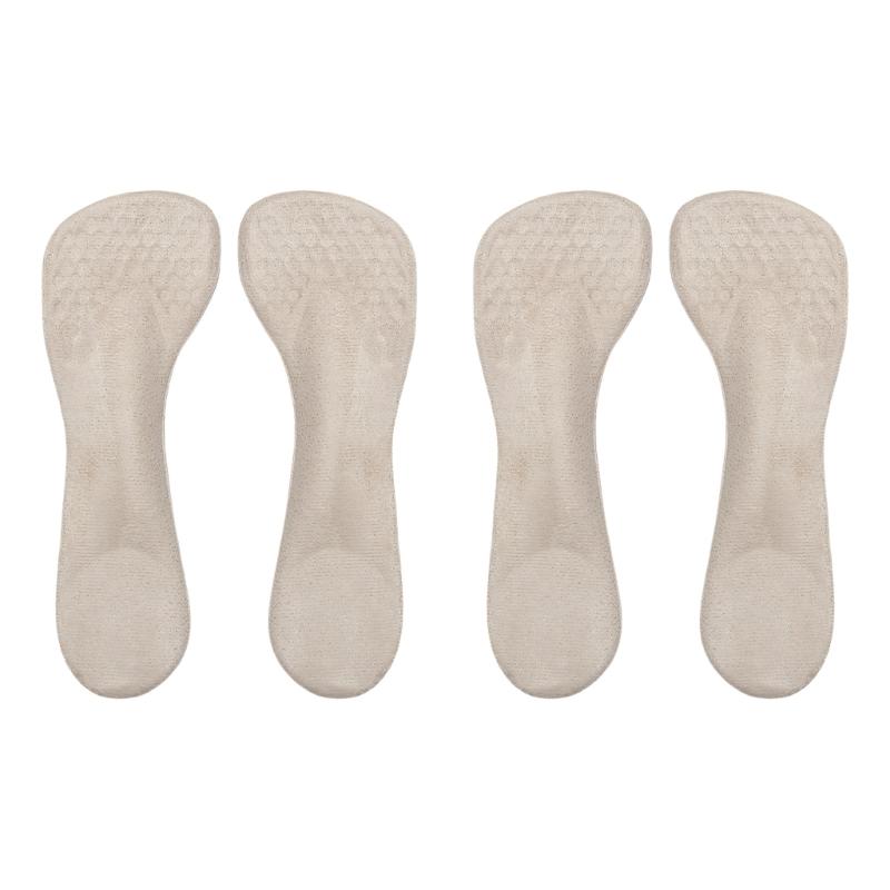 2 Pairs Women's Gels Cushion Insoles For High Heels With Arch Support And Antislip Design 3/4 Length Invisible Inserts
