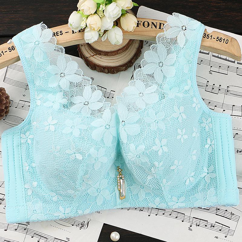 Large Size Women Ultra Thin Minimizer Brassiere Unpadded Underwire Gather Bra Sexy Lace Lingerie