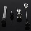 4pcs  Set Durable Stainless Steel Drinking Cocktail Mixing Tool Set In Home Bar Party(A)