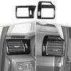 2x Декоративная накладка бокового воздуховода на приборной панели (обогрев и вентилятор) для 4runner 2010+ Карбон