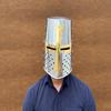 Knight Templar Steel Helmet Perfect for Medieval LARP, Role Play  Collectors Unique Christmas Gift for Him