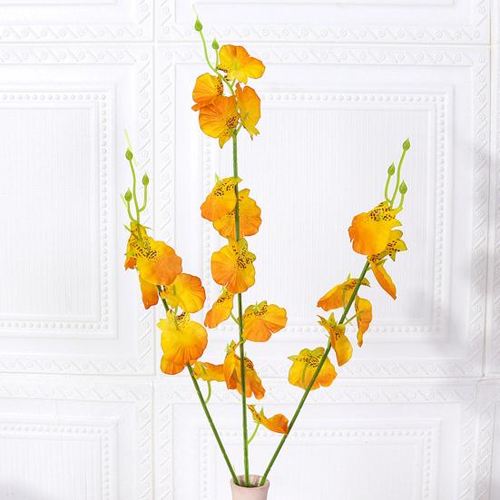 Искусственные орхидеи 3 ветки реалистичный красочный искусственный цветок свадьба дом офис стол