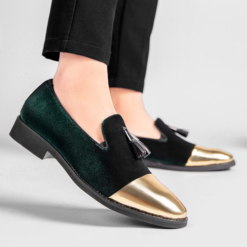 Дизайнерские бархатные лоферы с кисточками для мужчин, цвет пэчворк, свадебная вечеринка, платье, обувь для вождения, формальная обувь, zapatos hombre