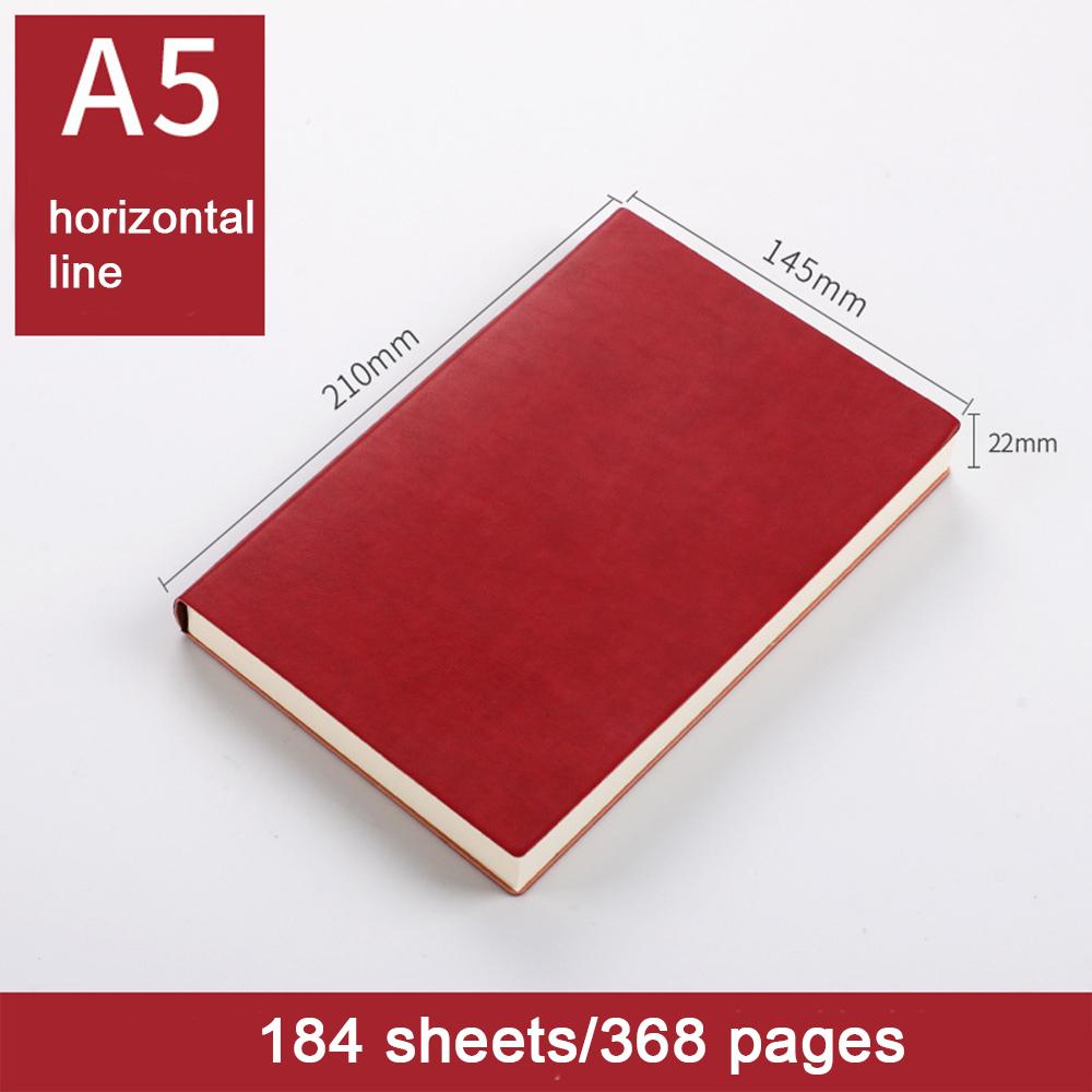 (Free Logo Engraving) A5 Soft Leather Blank Notebook, Solid Color Notepad, Business Meeting Record Book, Student Diary, Travel Log