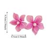 Iron Wire Iron Mesh Flower Earrings Big Floral Exaggerated Women Floral Ear Studs Pearl Jewelry Accessories Ladies Stud Earrings