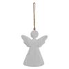 Hill Interiors White Washed Angel Christmas Hanging Decoration