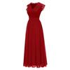 Womens Lace Chiffon Ball Gown Party Maxi Dress