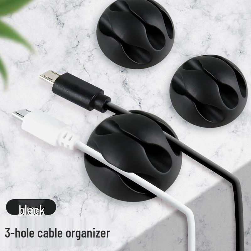 Desktop Cable Organizer and Earphone Storage Clip