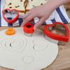 3/5/7/8Pcs Heart Cookie Cutter Valentine's Day Love Heart Shape Biscuit Cutters Stainless Steel Baking Cutter Mold for Cookies Sandwiches Biscuits